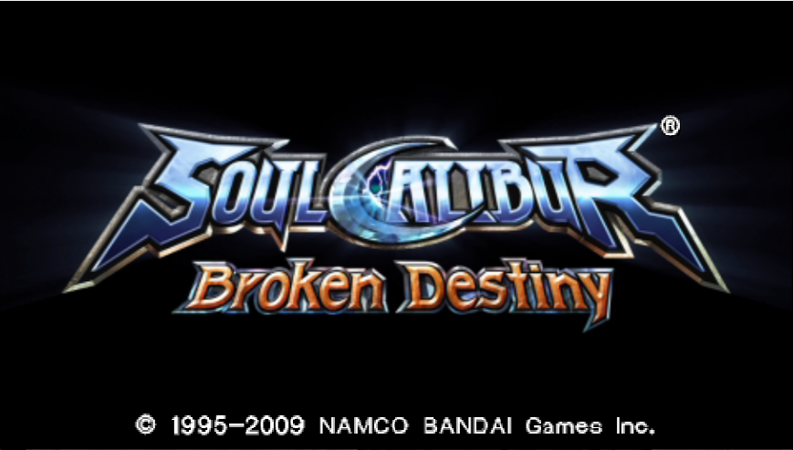 Soul Calibur: Broken Destiny Title Screen